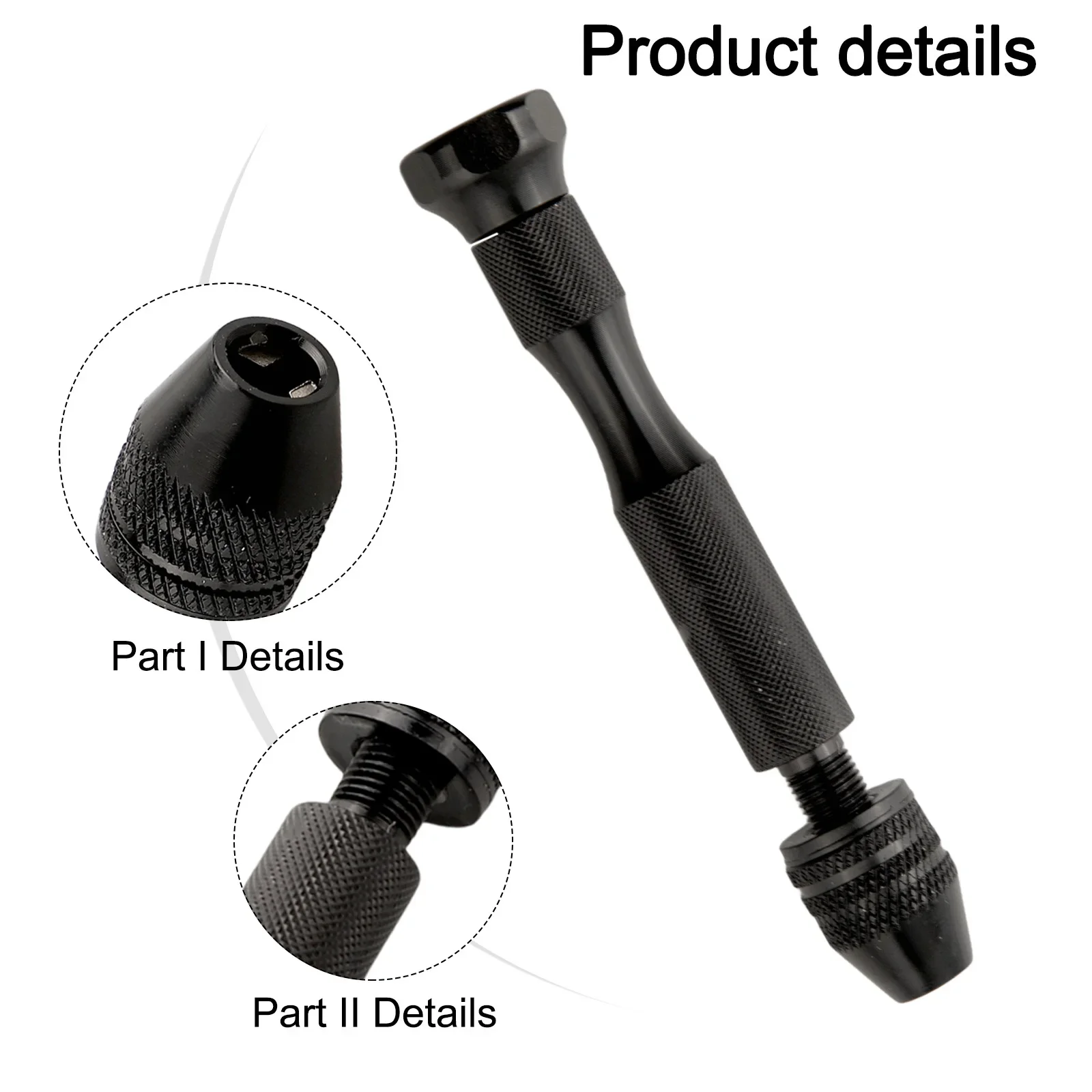 Amber Drilling Hand Twirl Drill 360 Degree Rotation Aluminum Alloy Drill Ergonomic Design For Various Materials