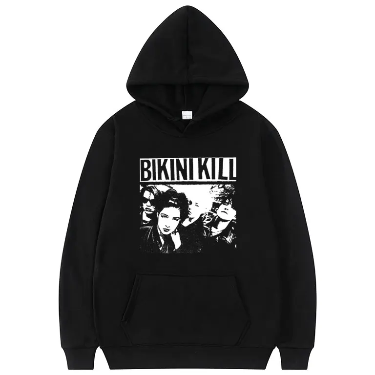 

Rock Punk Band Bikini Kill Print Hoodie Feminist Riot Grrrl Kathleen Hanna Pullover Men Women Classic Vintage Oversized Hoodies