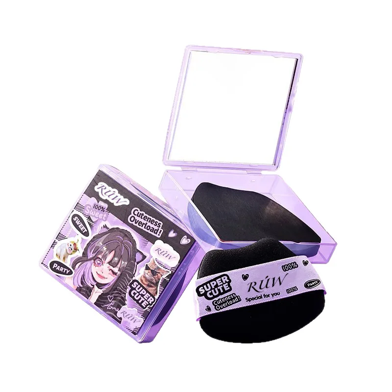 100 Sheets Bamboo Charcoal Oil Blotting Papers with Case and Powder Puff Face Oil Blotting Sheets for T-zone Oil Control Makeup