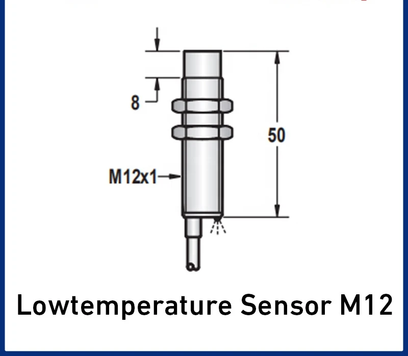 M12 Non-Flush NPN PNP Sn 4/8mm Low Temperature Inductive Proximity Sensor 12V 24V 220V