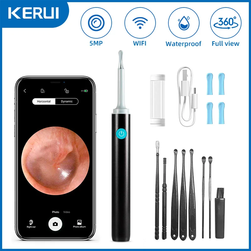 Smart Visual Ear Cleaner HD Ear Sticks Otoscope Type C Charging Endoscope Wax Removal Tool Earpick MIni Camera Health Care Set