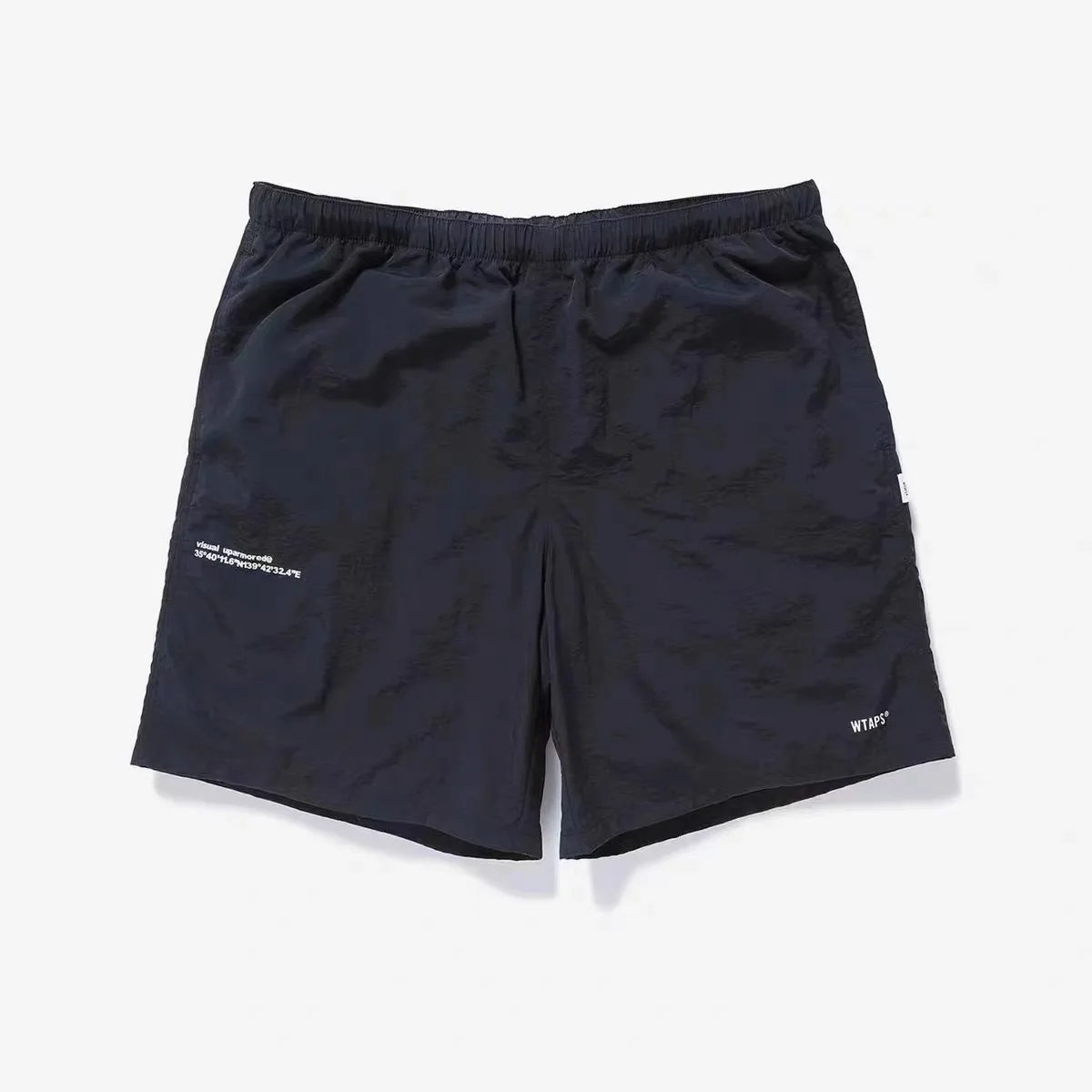 JP. WTAPS 22SS Pantalones deportivos informales sueltos Yue Wanle, pantalones de playa a juego, pantalones cortos de nailon de secado rápido