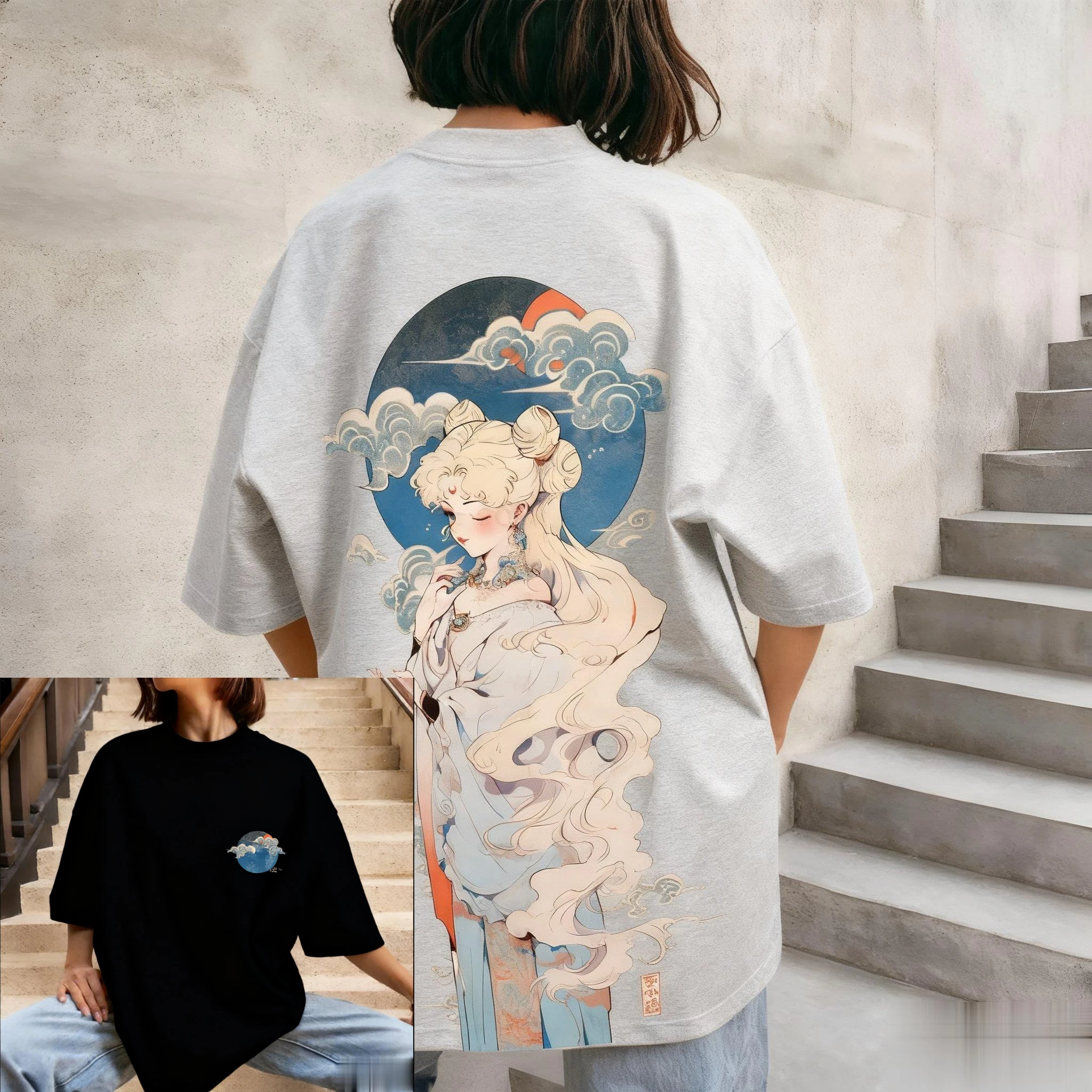 2025/26 Bandai Japanse Anime Girl Warrior Kinderen/Volwassenen Super Grote Hoodie Y2K Street Fashion Top Vier Seizoenen Geschikt