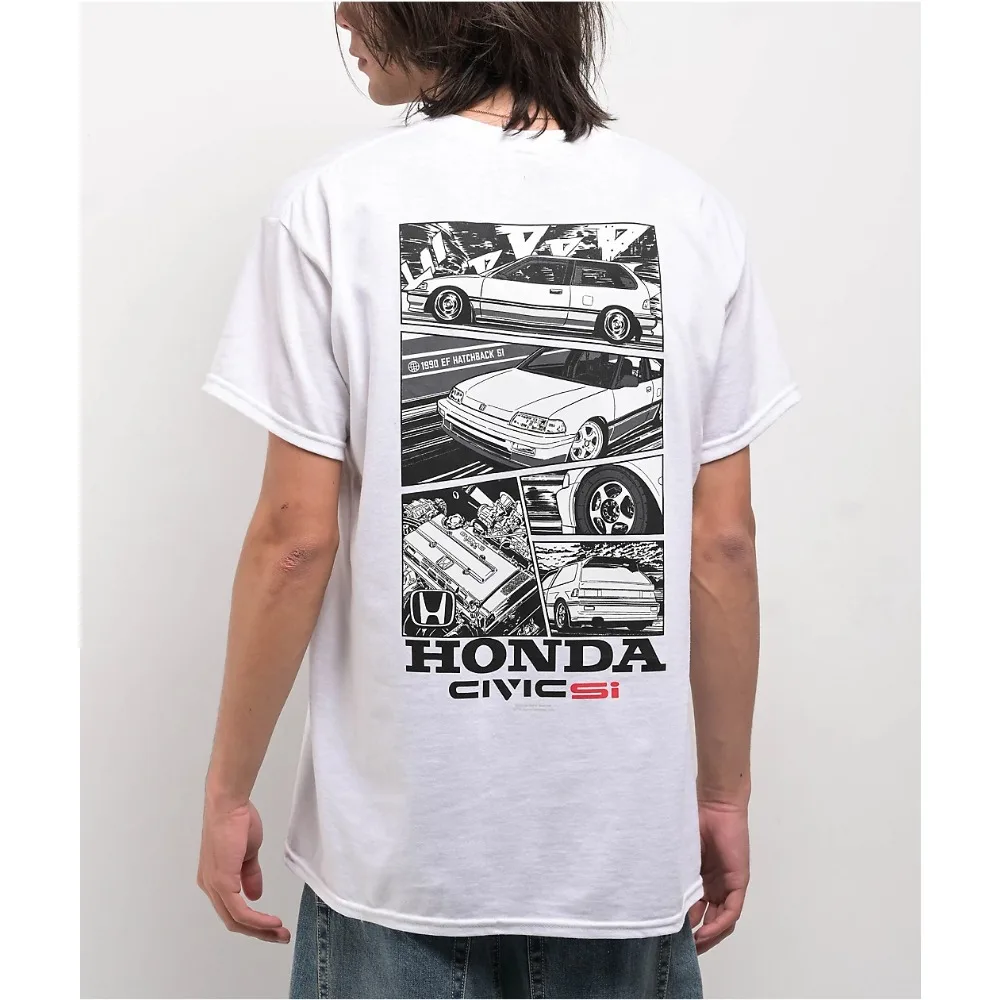 

Мужская и женская футболка Honda Civic Si EF, новая летняя мотоциклетная футболка, гоночная футболка с короткими рукавами, весенняя велосипедная футболка для бездорожья