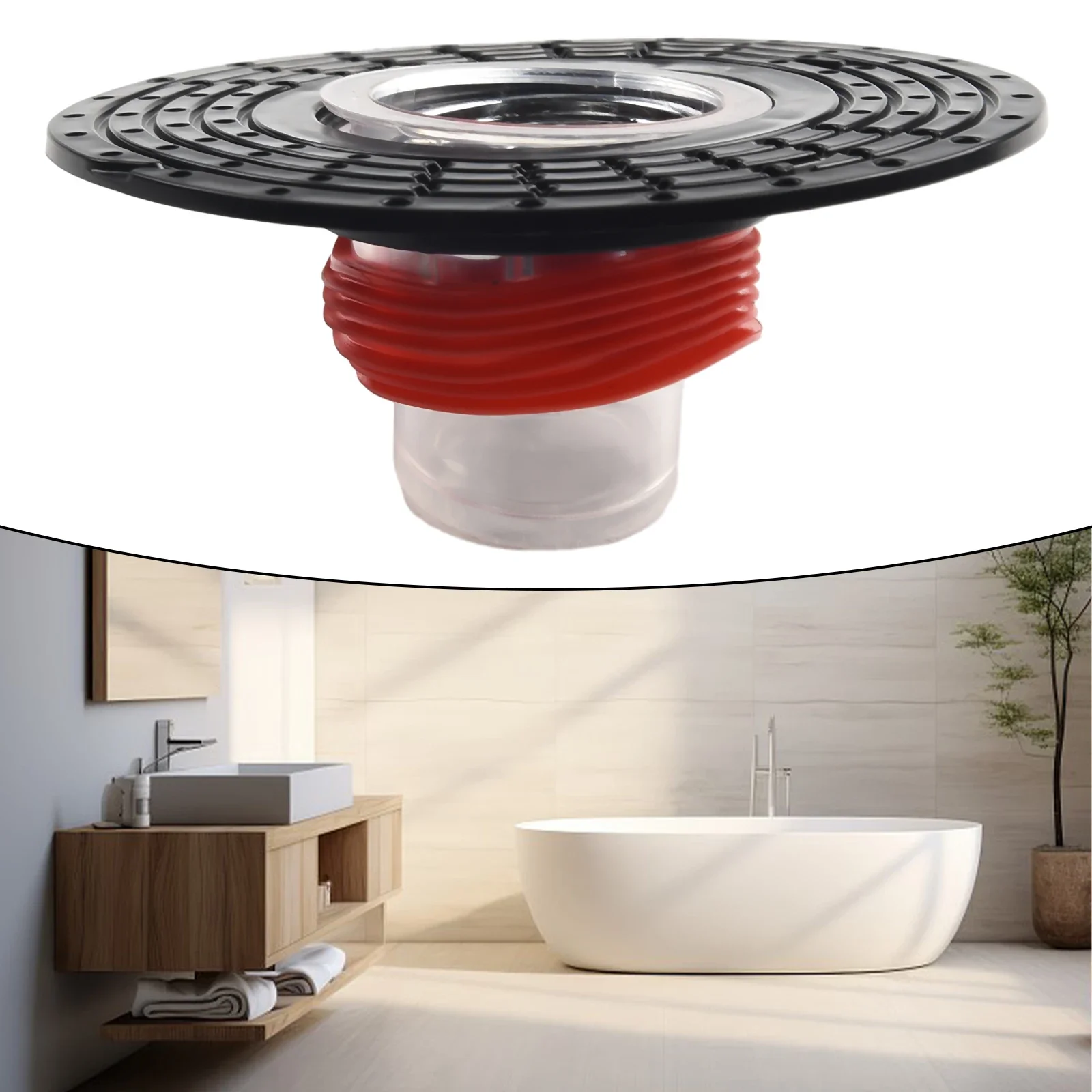 Floor Strainer Cover Floor Drain Cores Black Easy To Install Effective Prevent Sewer Flies Toilet Sewer Anti-odor Plug Bathtub