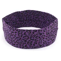 Colorful leopard print elastic sports yoga running headband face wash headband - Image 5
