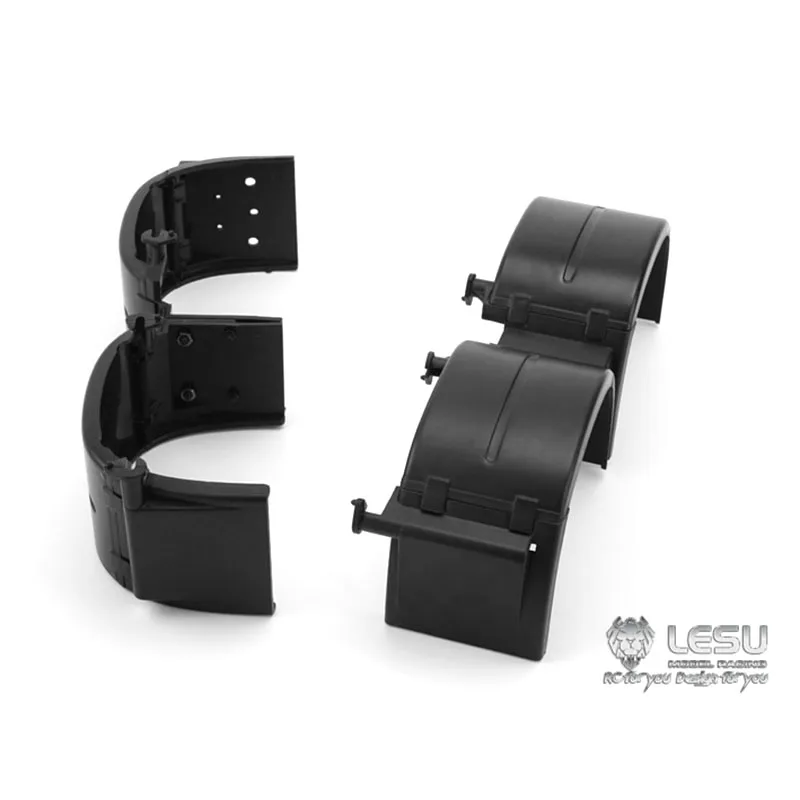LESU 1/14 A Set 2Axles Truck Mudguard Tractor Model Abs Parts DIY Tamiyay Car Outdoor Toys TH08068