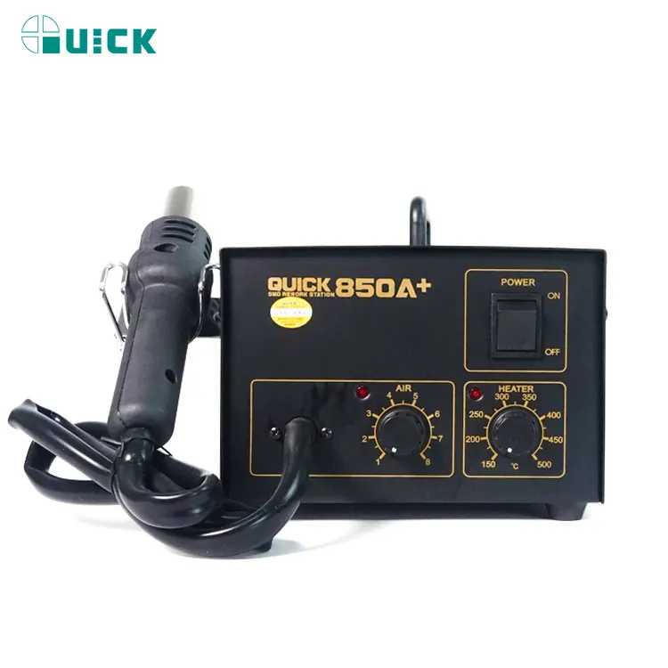 QUICK 850 Series Rework Station Hot Air Soldering Station SMD Rework Station Lead Free With Heat Gun 850A 850A+ 850D