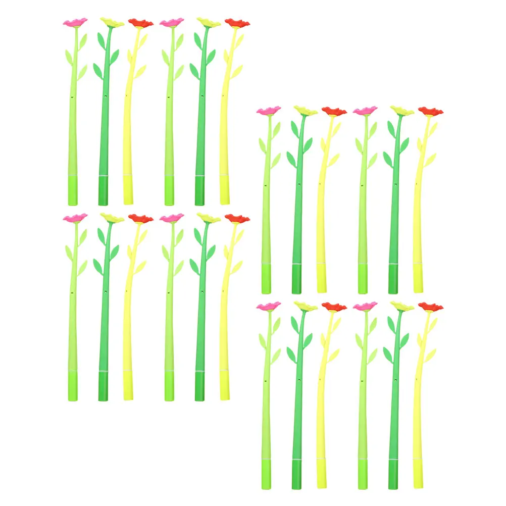 

50pcs Flower Pens Creative Cute Floral Gel Ink Writing Pens Decorative Fun Kawaii Stationery For Home Office School Journaling