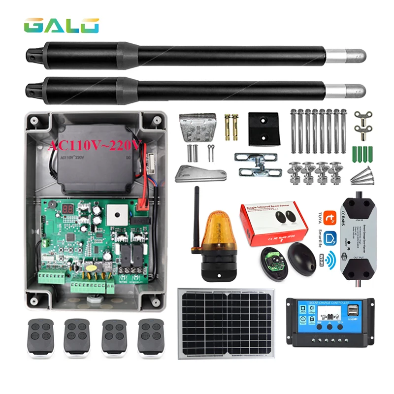 

200KGS Automatic Dual Arms Electric Swing Door Gate Opener Operator Motor Actuator Closer Swing Gate Opener for Access Control