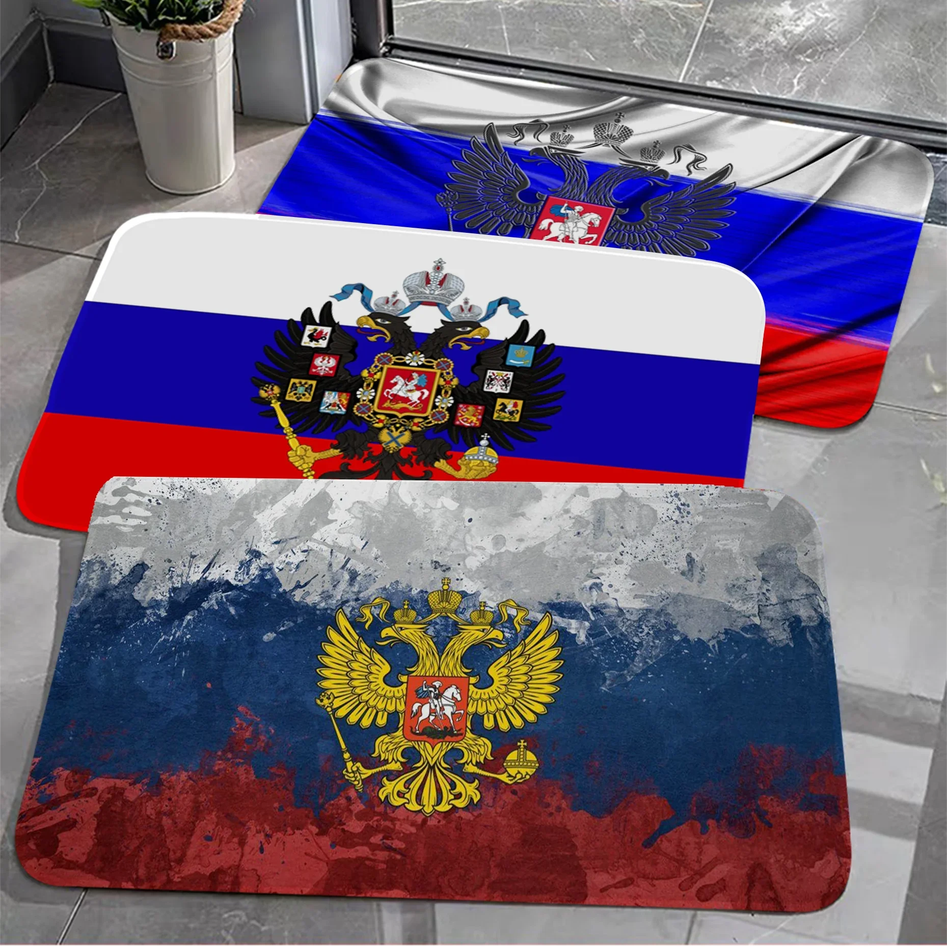 

Russian Flag Floor Mat Bath Mat Nordic Style Home Doormat Bathroom-Toilet Mats Bedroom Welcome Doormat