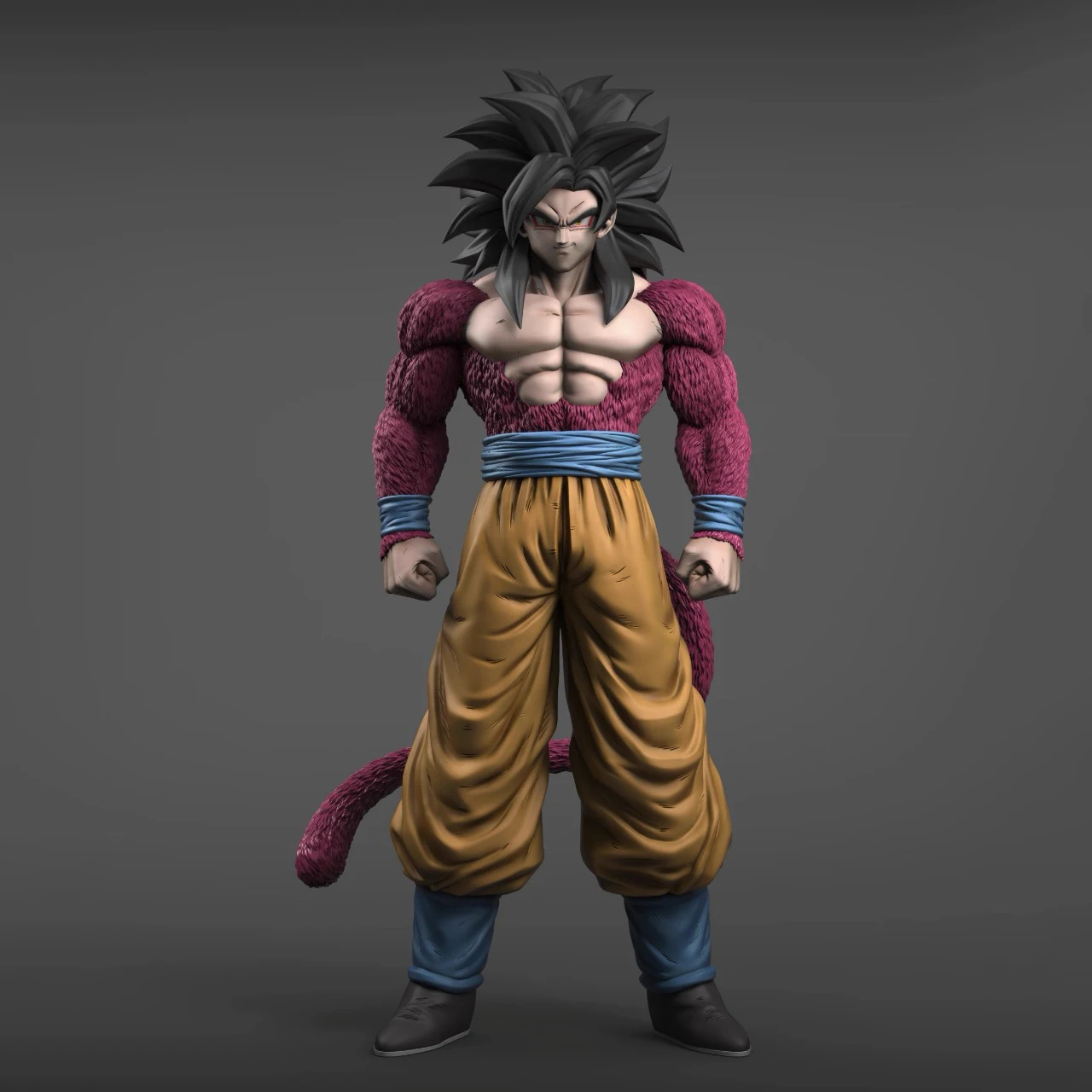 Dragon Ball Z Ssj4 figura de Goku reemplazar la cabeza Super Saiyan 4 figuras de acción de Goku modo de colección juguetes regalos