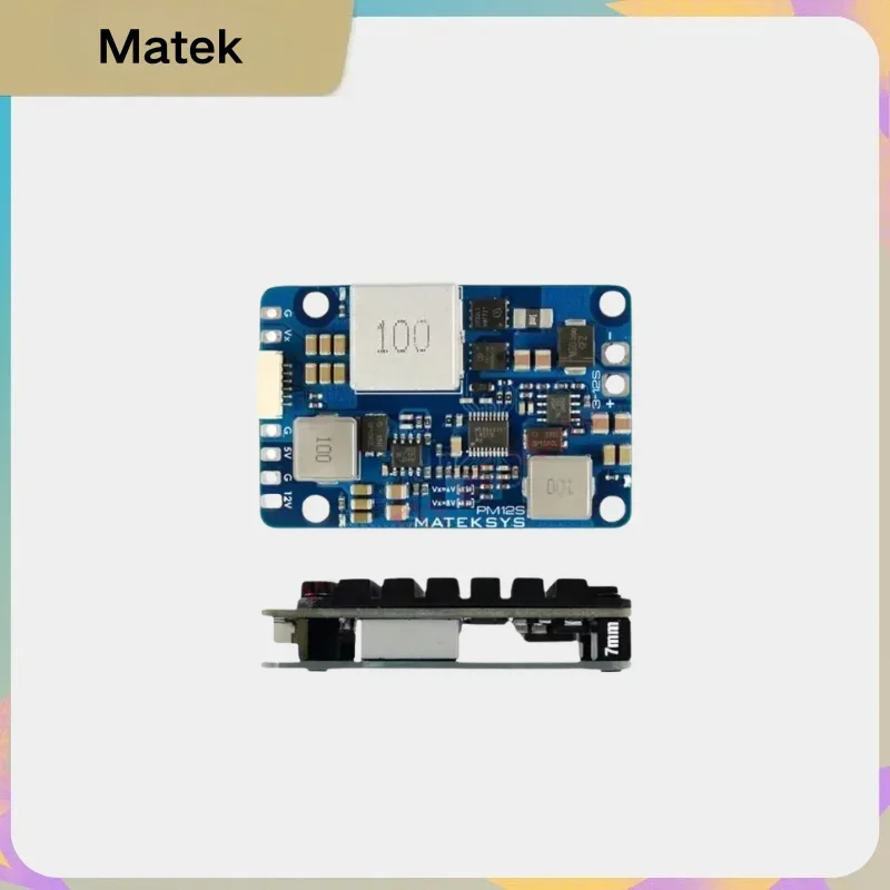 Matek PM12S-3 Power Module 3-12S LiPo Input Dual BEC 5V 9V With Heatsink For Multirotor Fixed Wing Cinewhoop FPV DroneUniFly