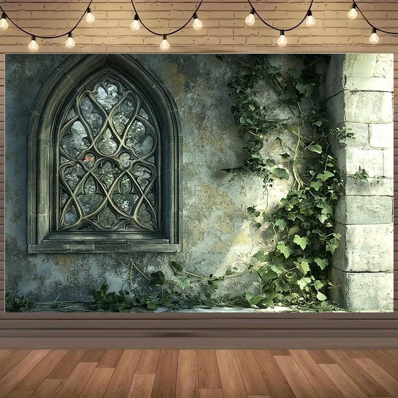 1 tela de fondo 2D: ¡Fondo retro romántico, como si estás fue en un misterioso castillo antiguo! Fiesta de Halloween
