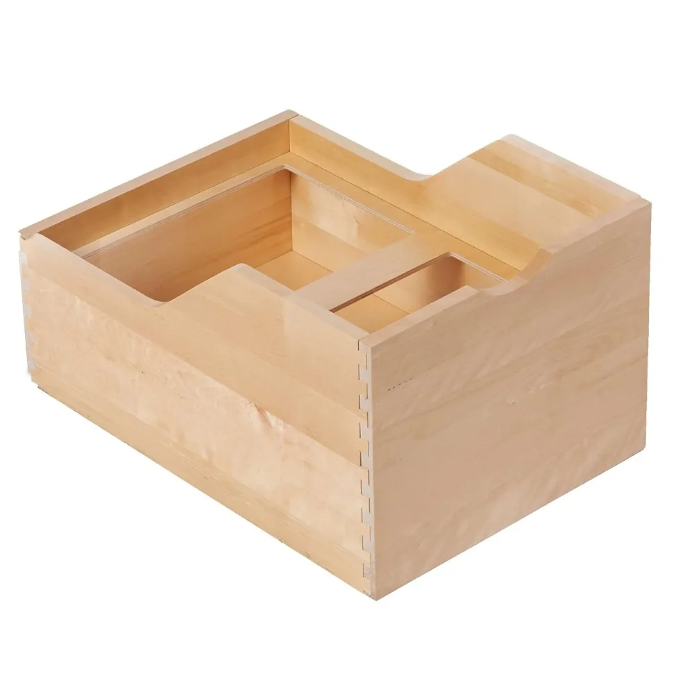 

CabinetRTA Bottom Mount Soft Close Sliding Pull-Out Trash Can Wooden Drawer for Kitchen Cabinet (Without Trash Bins)