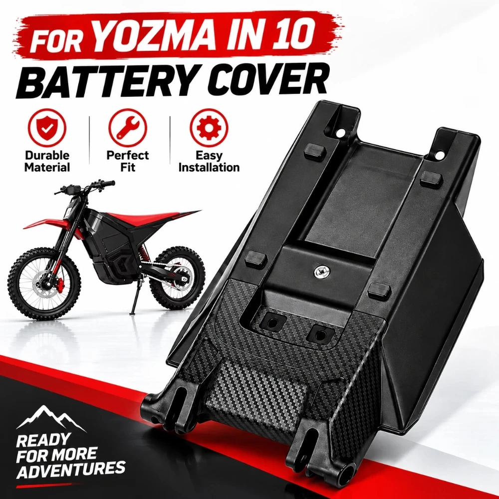 For Yozma IN10 PRO Battery Cover PP Dustproof Protective Shell Motorcycle Accessories Replacement Electric Vehicle Off-Road Bike