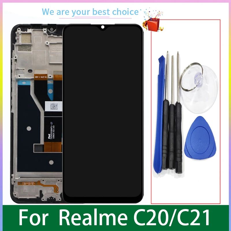 65-”para-realme-c21-c20-display-lcd-original-com-quadro-tela-de-toque-digitador-pecas-reposicao-rmx3061-rmx3063-rmx3201