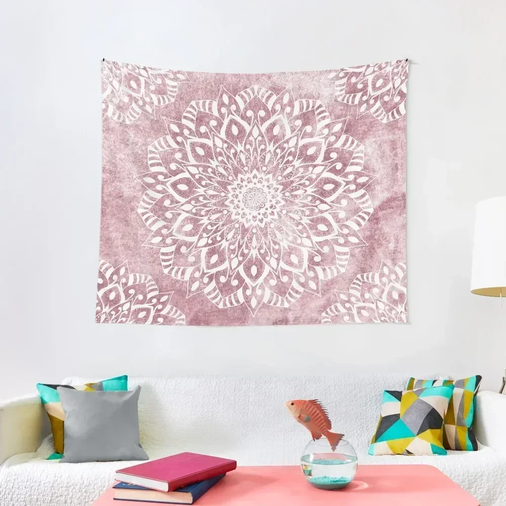 

ROSE LIGHT MANDALAS FOR JULY Tapestry Wall Coverings Wall Hanging Decor For Bedroom Wallpaper Tapestry