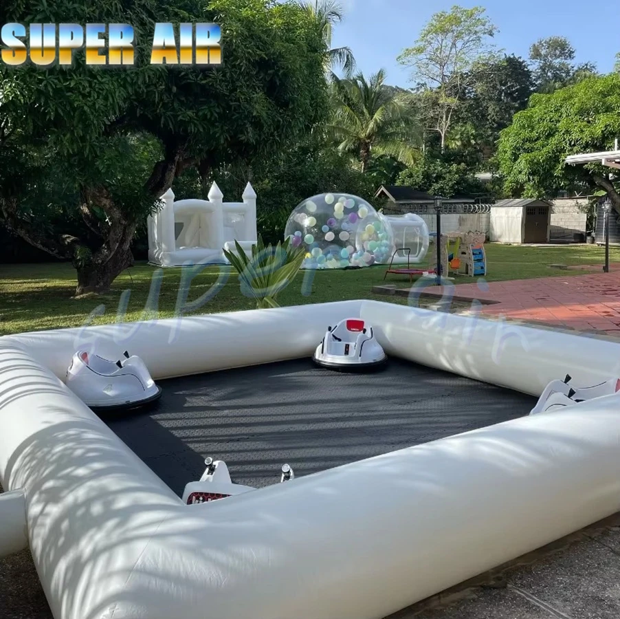 Personnalisation d'amusement en plein air pare-chocs gonflable voiture go kart piste gonflable course de kart sans voitures