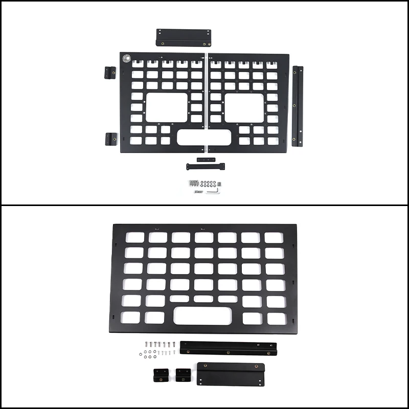 For Land Rover Defender 90 110 130 2004-2018 1Pc/2Pcs Aluminum Tailgate Storage Mount Bracket Rack Overland Cargo Organizer