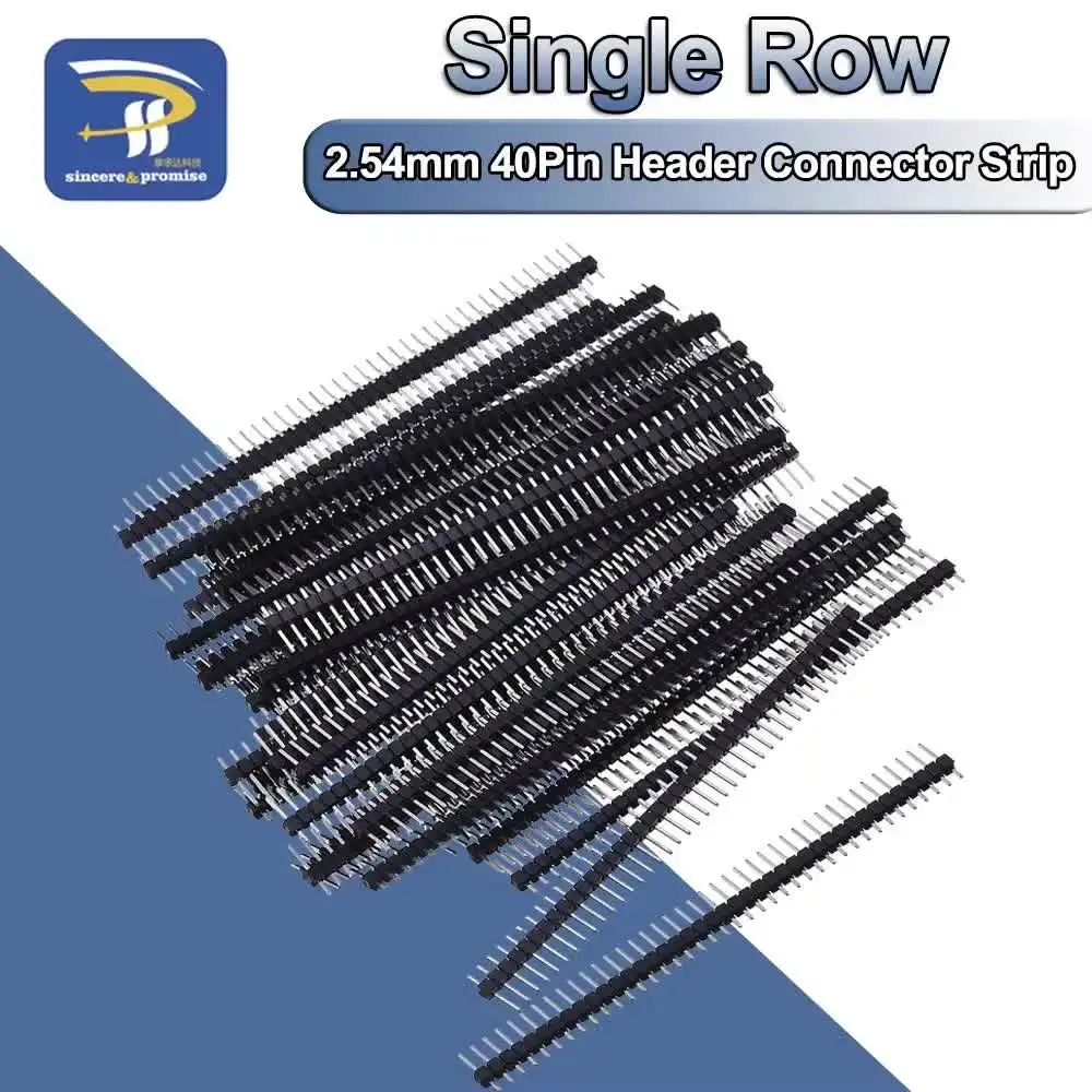 10 Stuks Female Header Strips – 40 Pins, Enkele Rij, 1,27 Mm Pitch – Geschikt Voor Arduino En PCB-projecten