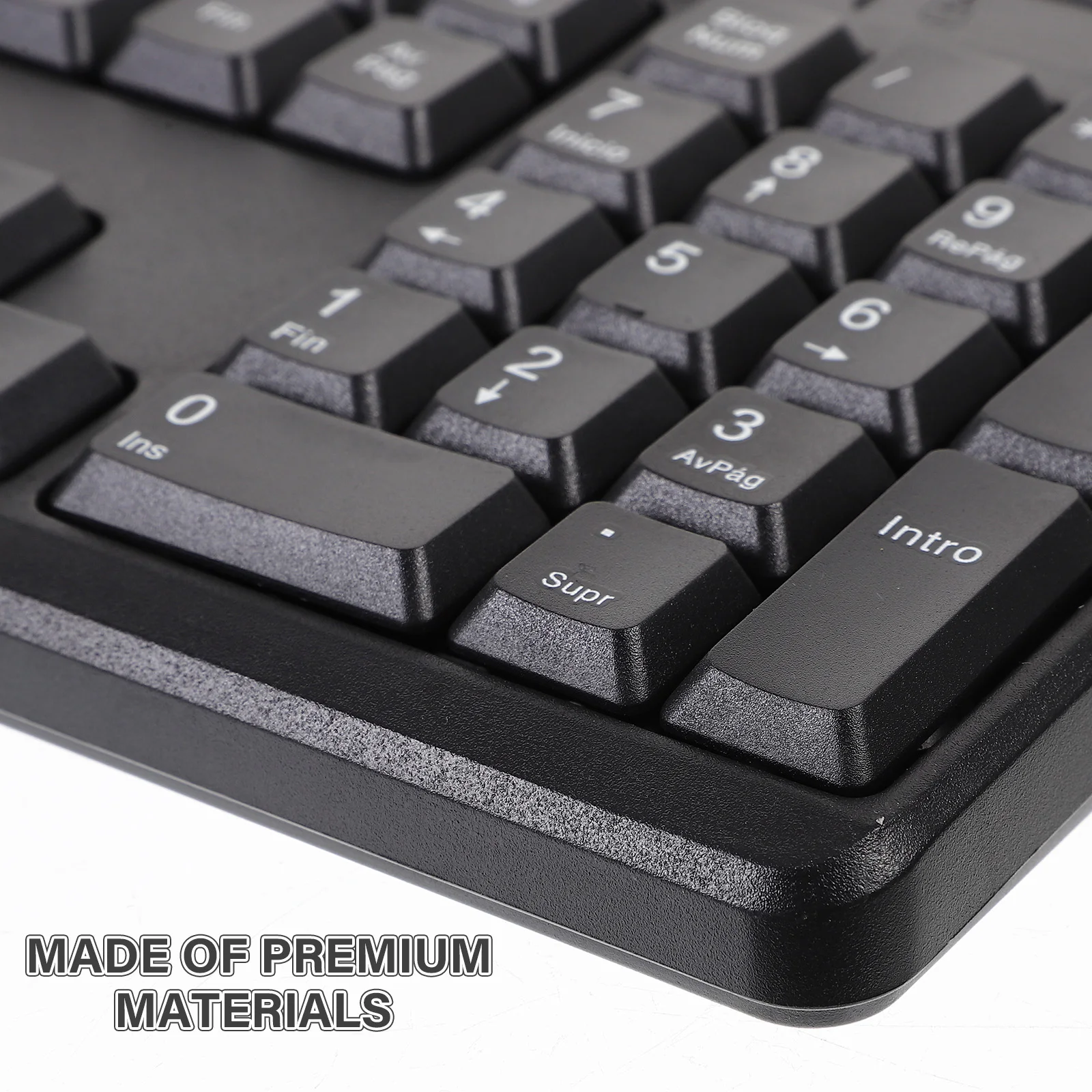 

1 set 1 Set Keyboard Mouse Combo Full Size Wired Quiet Keyboard With Number Pad For Laptop Home Office Use Computer Supply