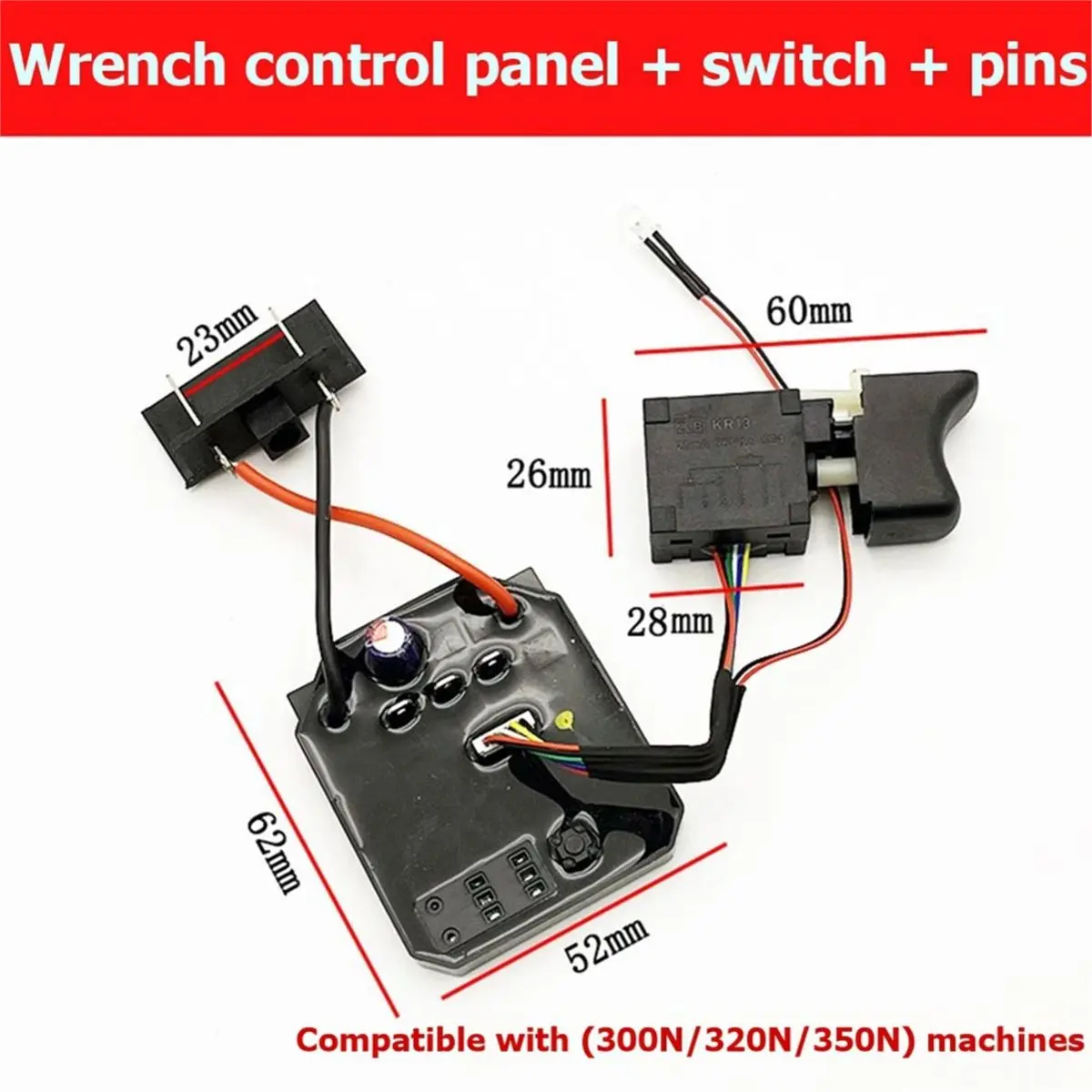 (A01R] Brushless Electric Wrench Drive Control Board with Switch for 2106 General Angle Grinder Control Board Tools