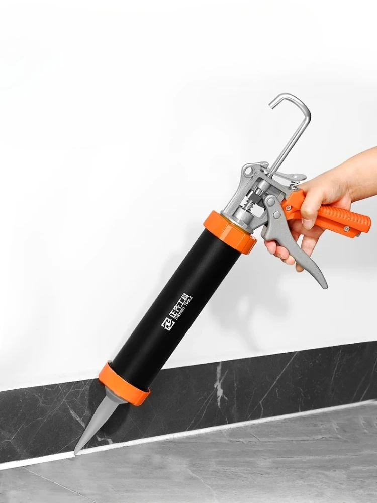 15-inch Glass Glue Gun with Automatic Glue Cut-off, Labor-saving Household Silicone Soft Glue Dispensing Glass Gun