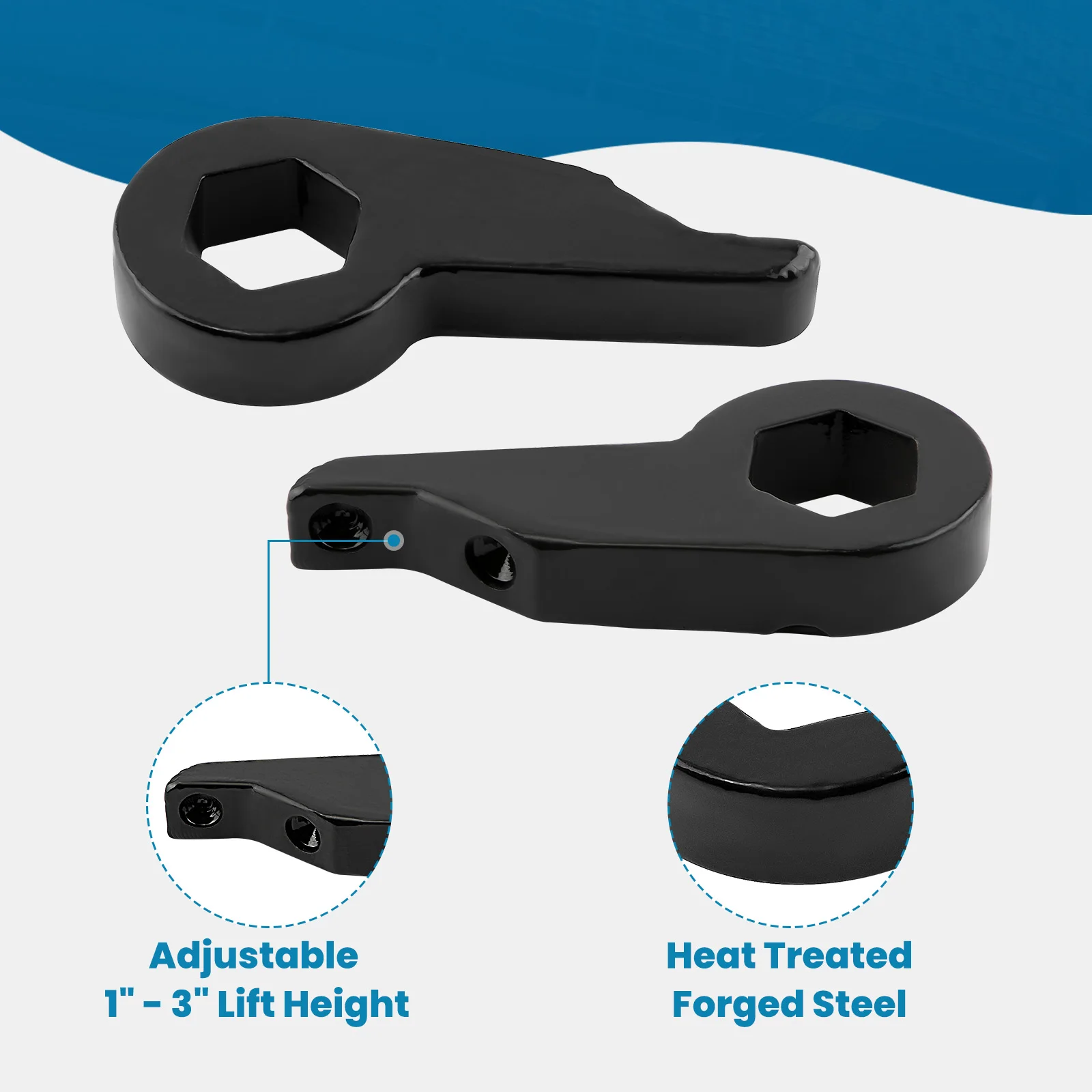 

Подъемный комплект 1-3 дюйма, торсионные ключи из кованой стали для Chevrolet S10 1982 1983 1984-2004 4WD