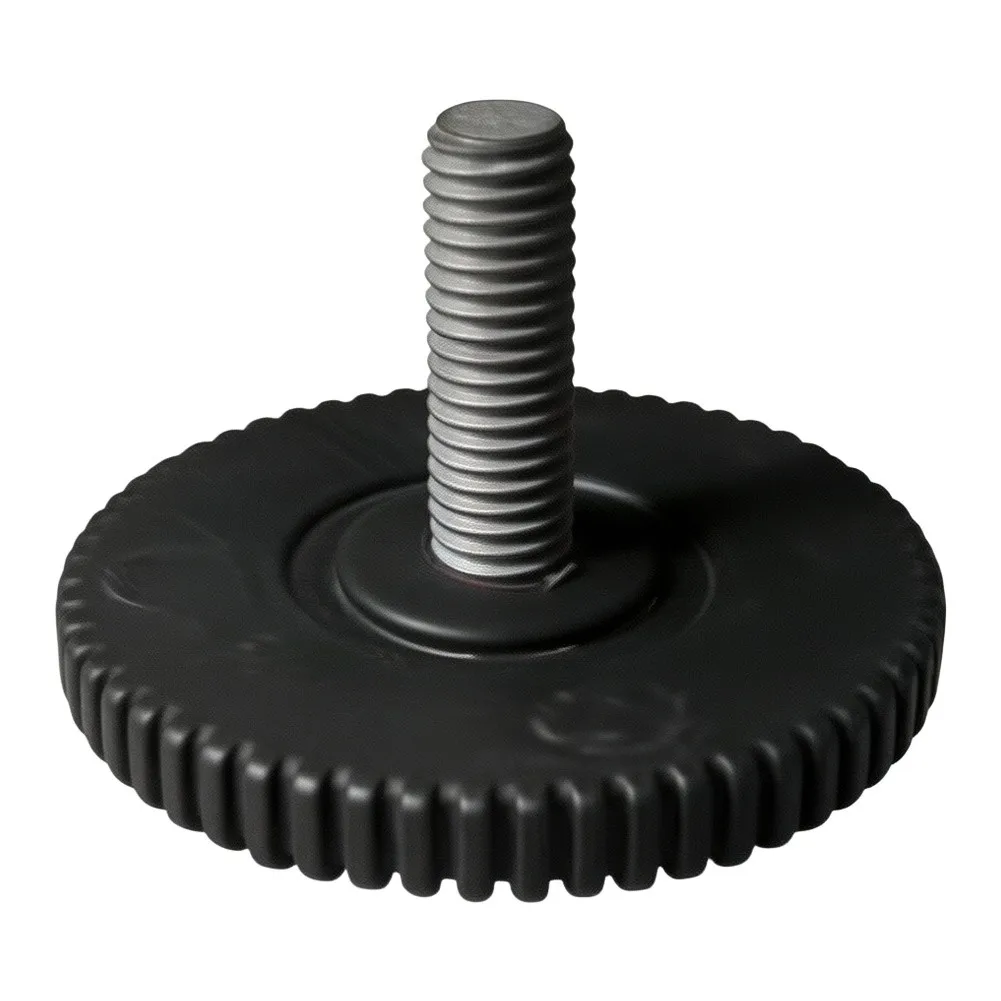 20pcs Rubber Leveling Feet For Treadmill Gym Rack Fitness Equipment Adjustable Floor Glides Shake Damper Black 10x30mm