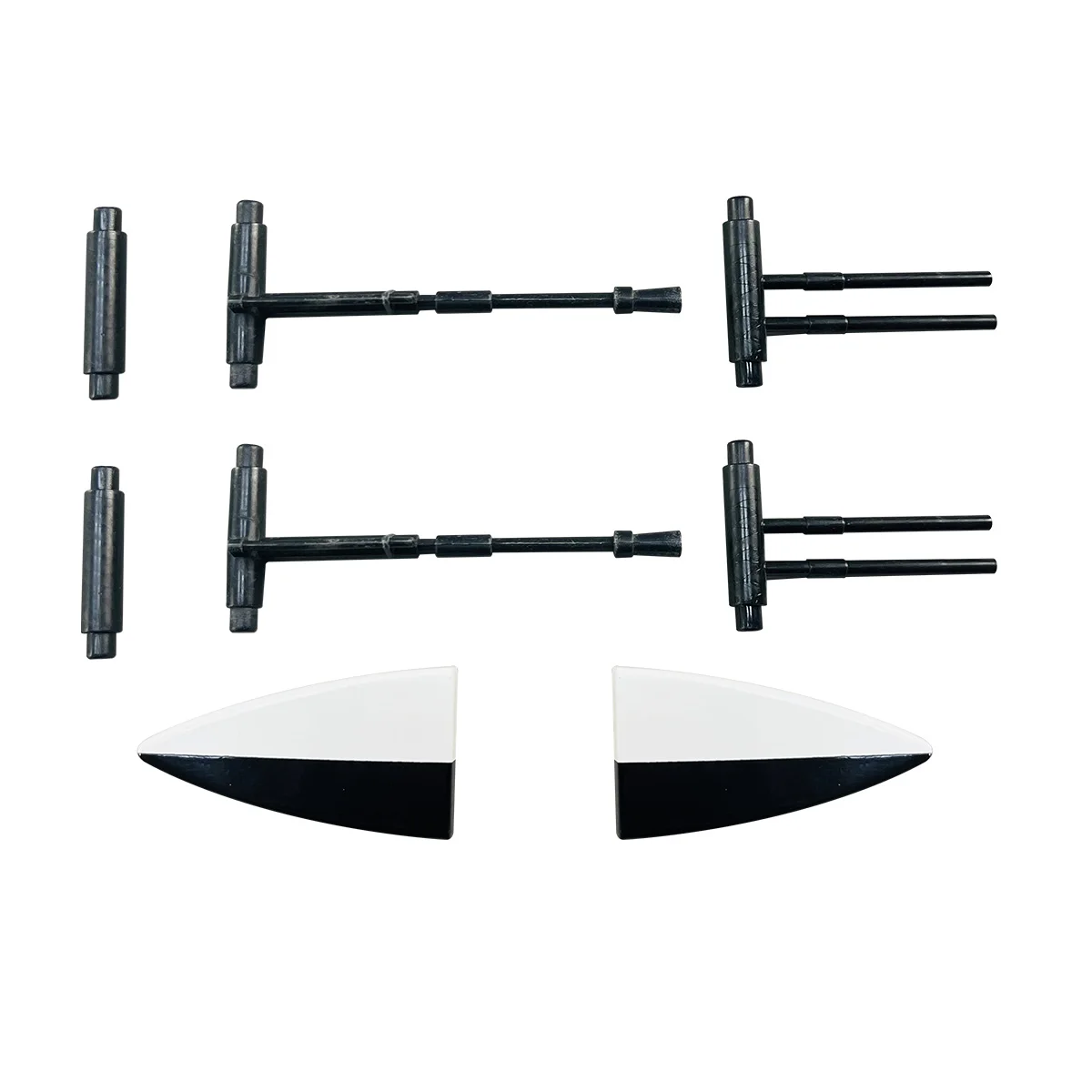 Roban 470 Airwolf Fuselage Spare Parts - Nose Cover Window Tail Landing Gear Wood Spacers Replacement