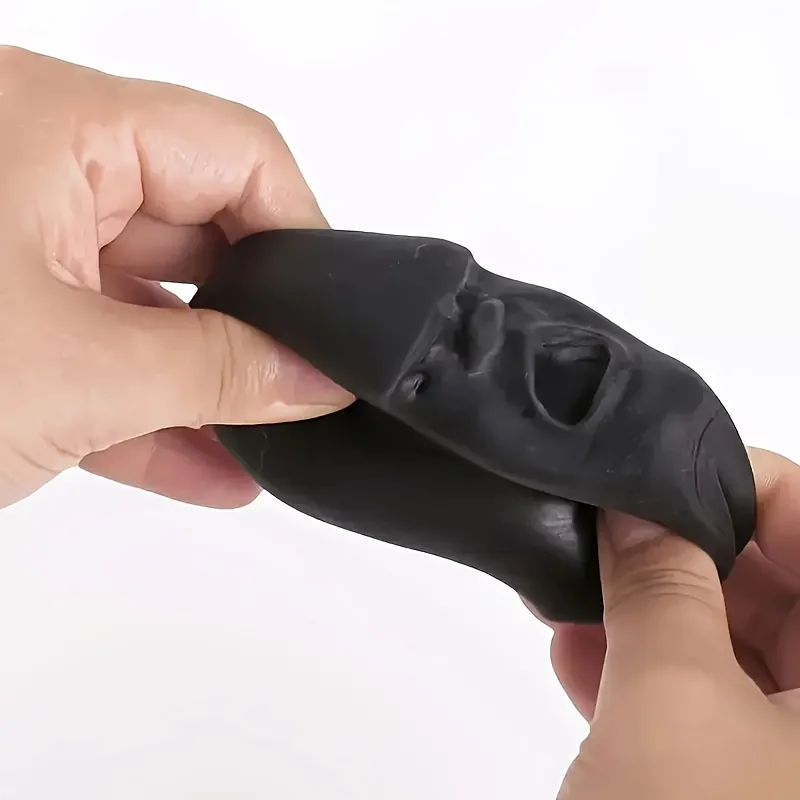 Fun Face Emotion Ball, Irritable Toy Relax Squeeze Ball for Children and Adults, Autism Sensory Toy Black, Depression
