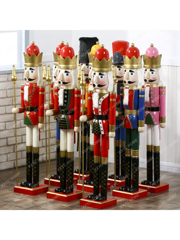 120cm Nutcracker Puppet Soldier Decoration Nordic Home Hotel Cafe Decoration Decoration Gift home decoration accessories