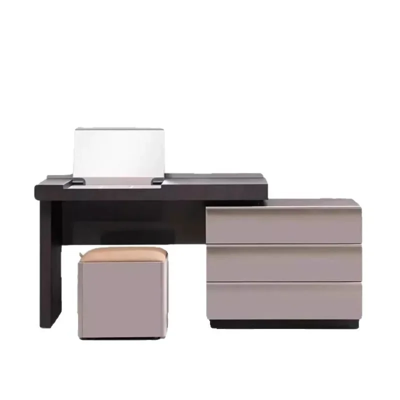 

Italian minimalist dresser, chest and cabinet integrated, high-end designer small apartment, flip cover, makeup desk, storage ca