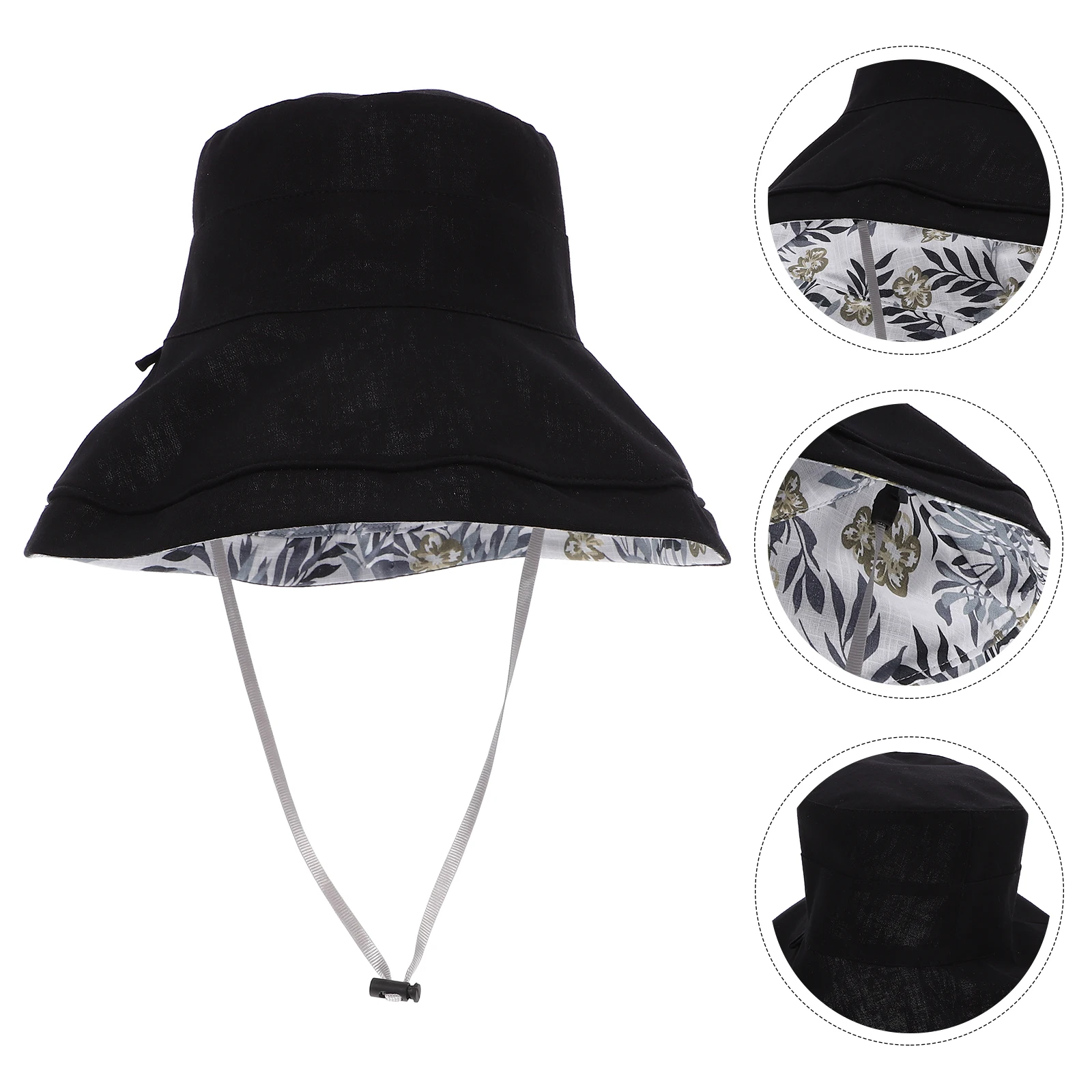 

Travel Bucket Double Sided Summer Protection Wide Brim Lightweight Uv Beach Party Reversible Sun Women Girl Fisherman Outdoor