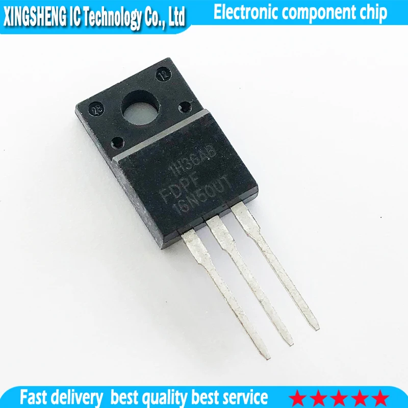 10pcs/lot FDPF16N50UT FQPF16N50 16N50 TO-220F 16A 500V In Stock