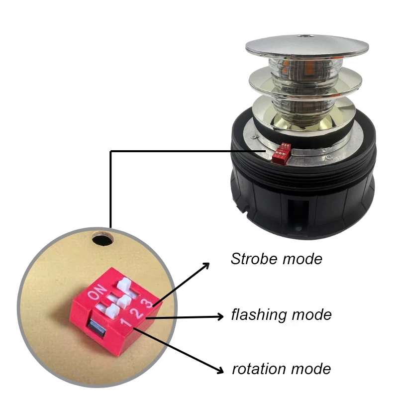 2026 New Beacon Rotation LED Emergency Warning Lights for Vehicles Strobe Flashing Traffic Safety Lamp Universal 12V