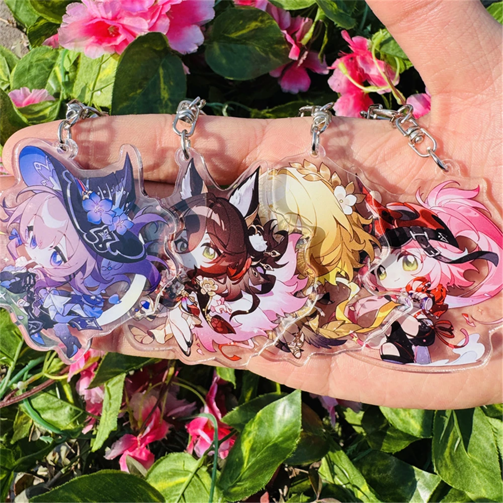 Game Honkai: Star Rail Aglaea Herta Rappa Tingyun Fugue Cosplay COSTUME Acrylic Key Chains Keyring Prop Xmas Gift