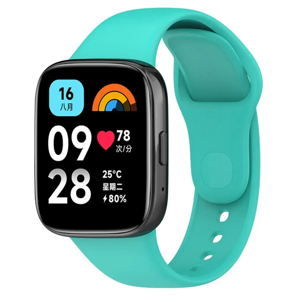 Silicone Substituição Strap for Smart Watchband, Soft Bracelet, Watch Acessórios, Redmi Watch 3 Active