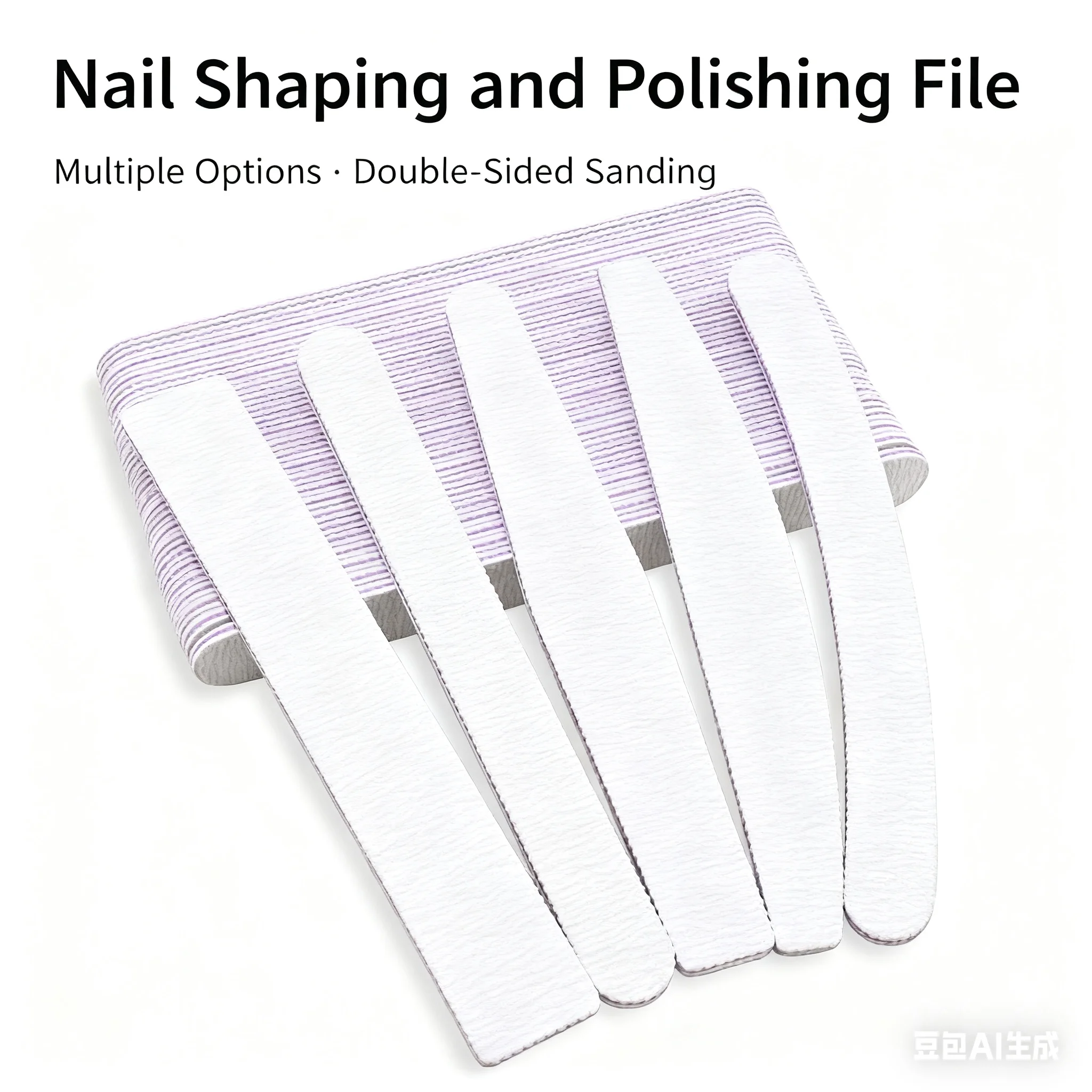 5Pcs/Lot Nail File Mix Shape 100/180 Grit Professional Sandpaper Cuticle Remover Buffer Files Manicure Tool Set