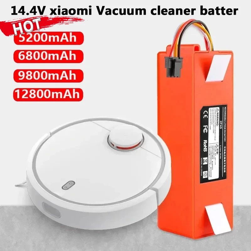 Original 14.4V 6500mAh Robotic Vacuum Cleaner Replacement Battery for Roborock C1 E2 E3 E4 E5 S4 S5 MAX S6 Pure Accessories