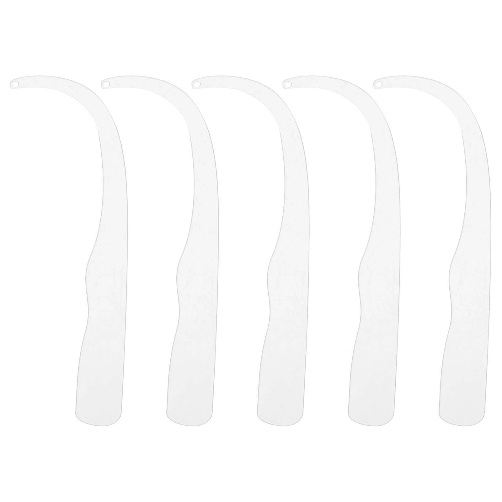 

5pcs High-Transparency Acrylic Display Sticks Durable Jewelry Organizer Bent Tools Lightweight Storage Rack Clear Holder