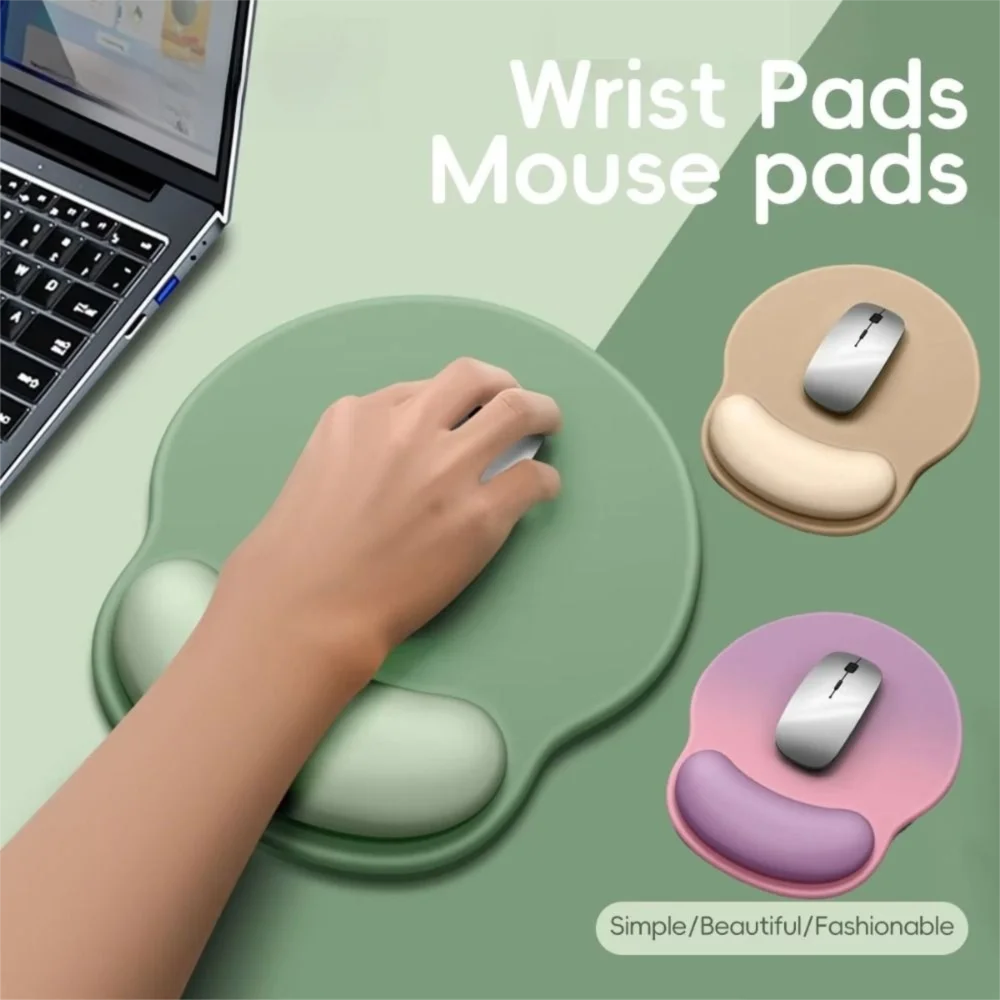 Durable Non-Slip Gradient Mouse Pad Rubber Smooth Surface Ergonomic Mouse Pad Soft Comfortable Wrist Rest Office Use