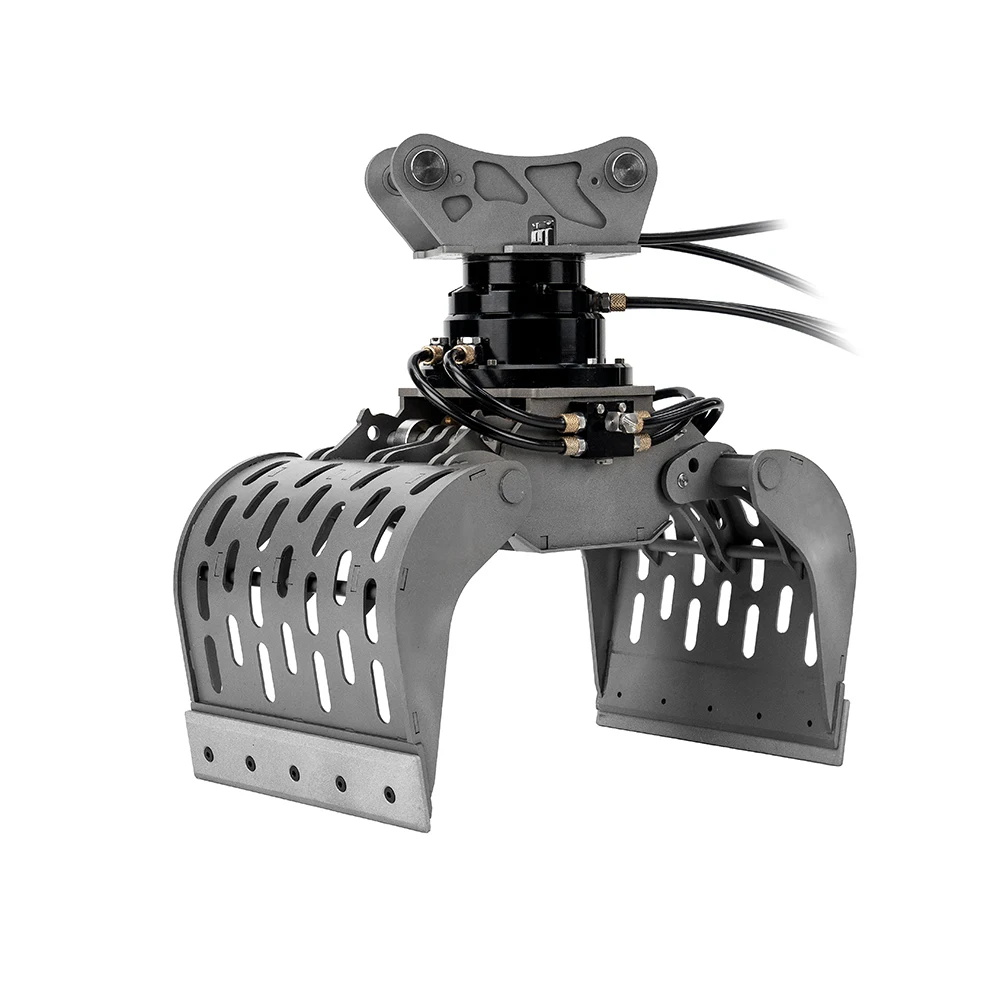 LESU 1/14 hydraulisch graafmachine-model, volledig metalen aanbouwdelen, mechanische grijper met 360° draaibare functie °   Rotatie AT-C0033