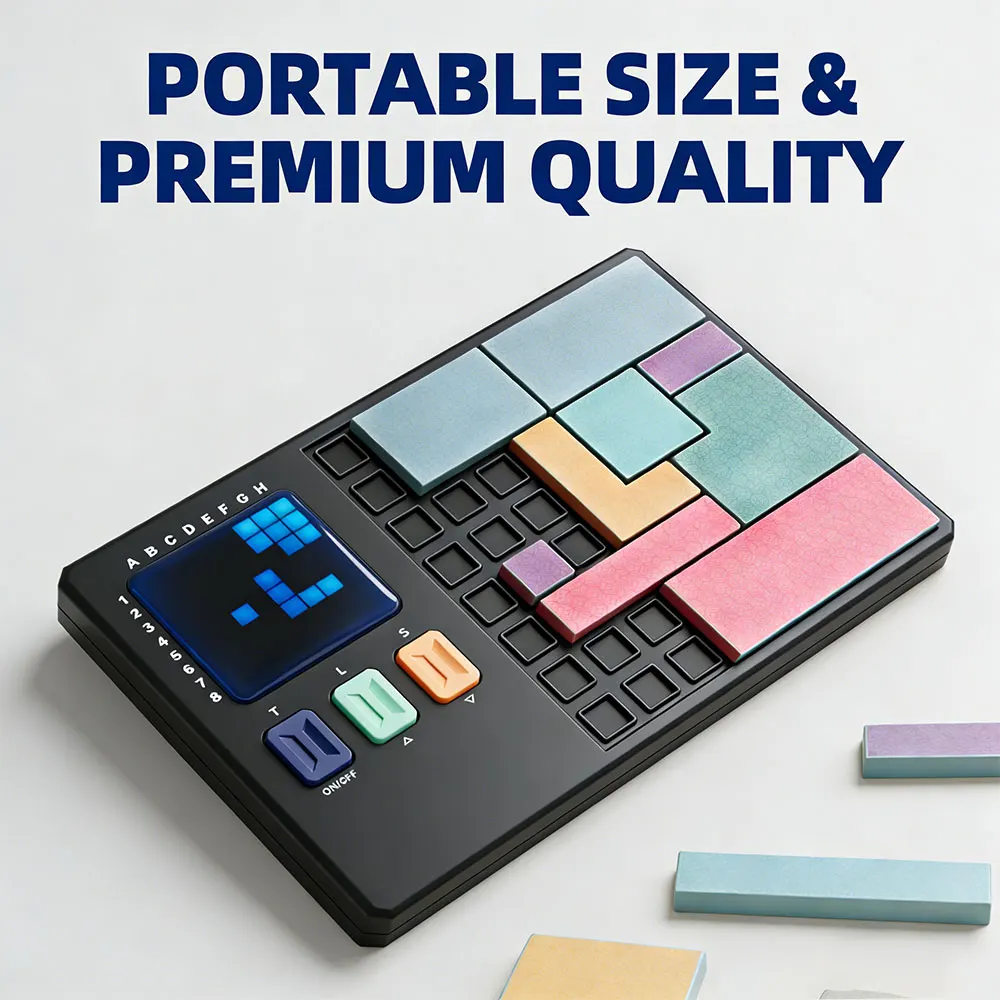 Smart Electronic Logic Puzzle Game 500+ Levels Brain Teaser Board Game STEM Educational Toy Portable Travel Gift for Kids