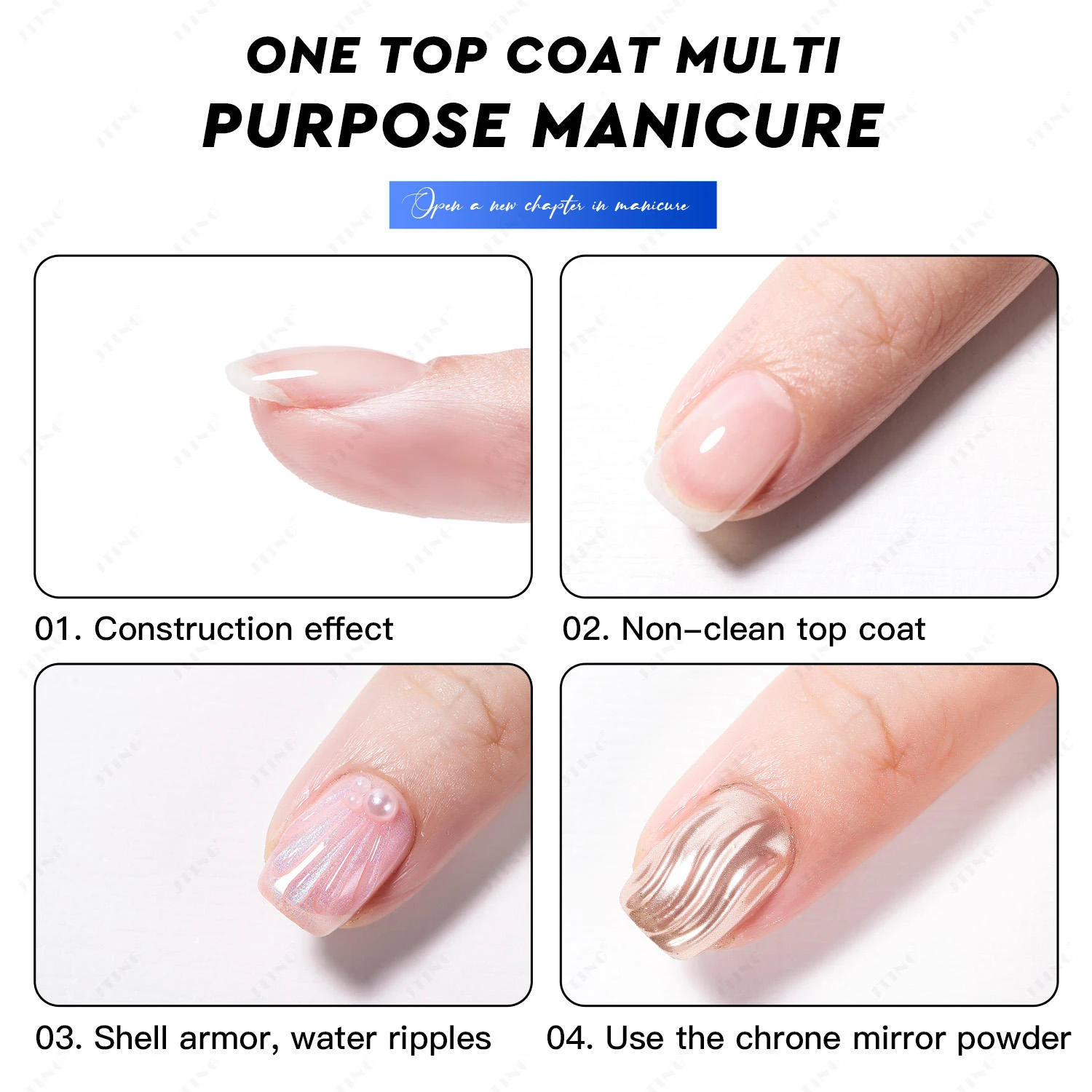 JTING 1 قطعة 15 مللي تأثير فريد غير أصفر أزرق الماس معطف فوقي هلام طلاء الأظافر هيما الحرة الماس معطف فوقي هلام البولندية #3