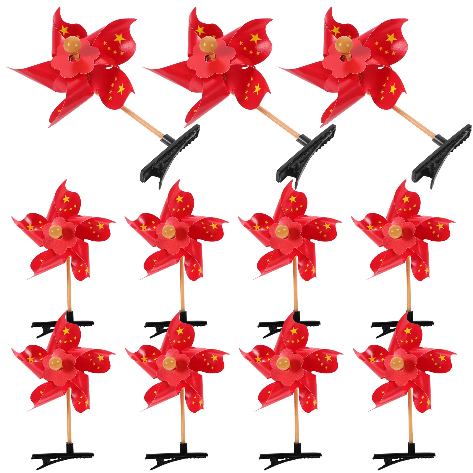 20 Pcs Windmill Hairpin Funny Clip Clips for Little Girl Accessories Cute Pinwheel Decorative Small Kids Girls