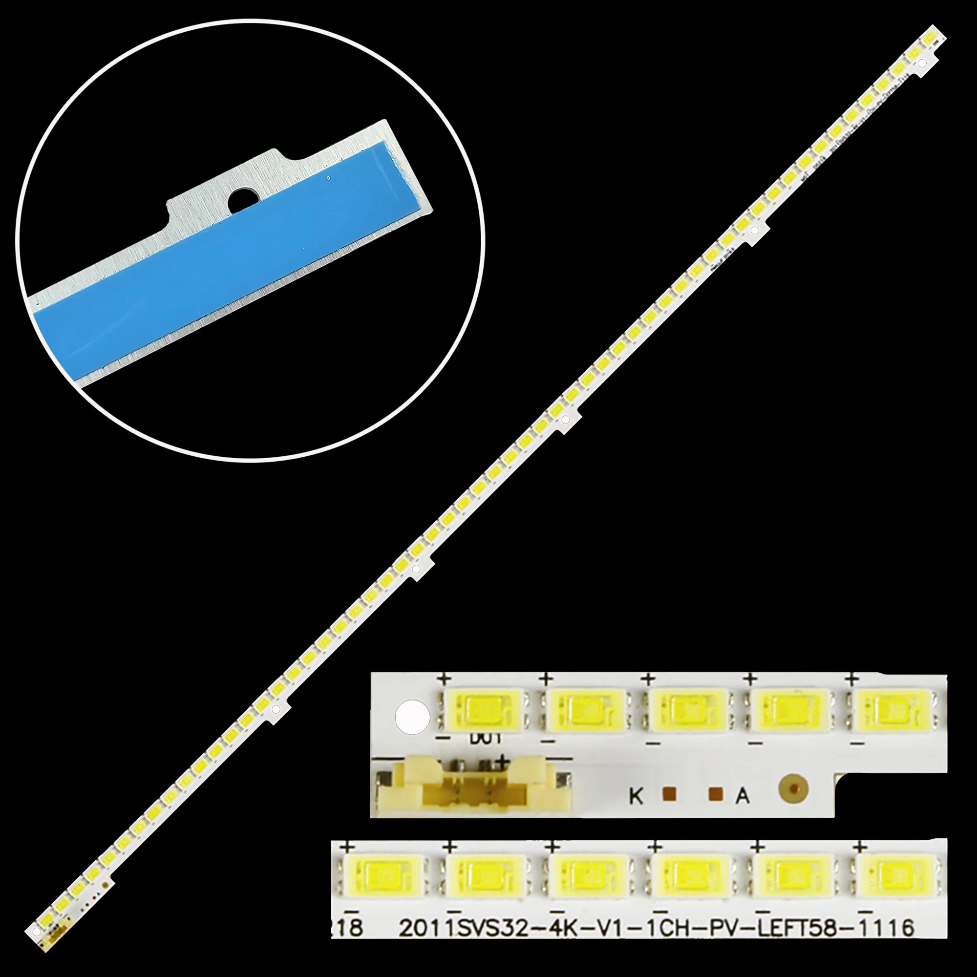 LED Backlight Lamp strip 58leds For 32'' TV UA32D4003B BN64-01635A 2011SVS32 4K-V1-1CH-PV-LEFT58-1116 UE32D4000