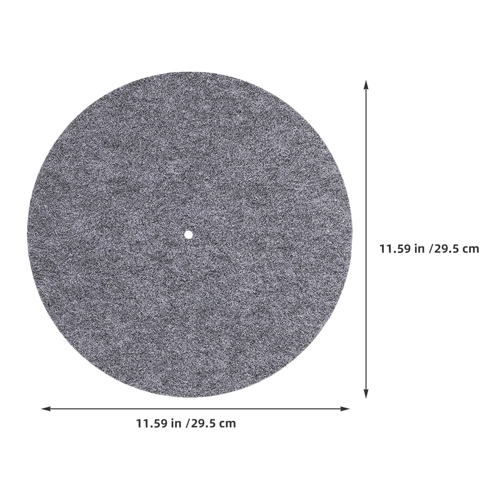 Sound Absorbing Turntable Mat Record Noise Reduction Digital Grey Felt Slipmat Pad