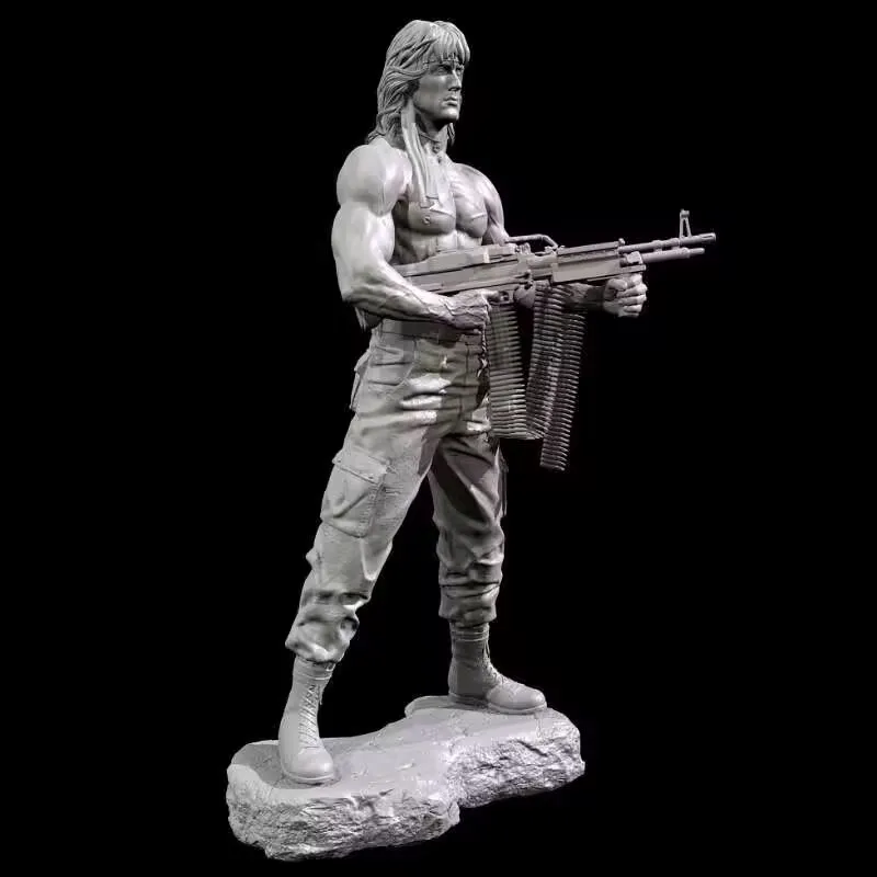 First Blood Rambo Soldier 1/35 Scale Resin Figure Model Kit Assemble Miniatures Unassembled Unpainted Collecting Hobby Toys Gift